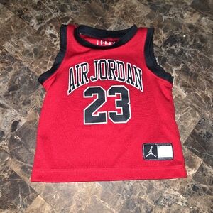 Jordan Baby Red Basketball Tank Top Jersey 12 Mos